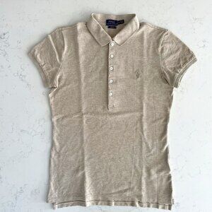 Polo by Ralph Lauren Women's Beige Polo Shirt